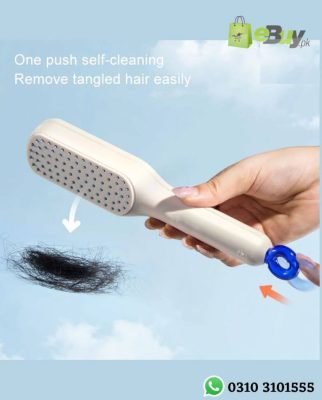 Retractable Self Cleaning Hair Brush Magic One Pull Anti-Static Massage Brush Online At Best Price In Pakistan