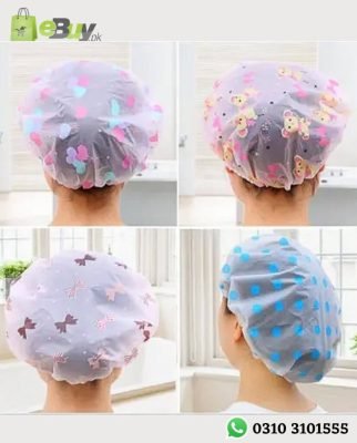 Reusable Hair Shower Cap Waterproof Elastic Bath Cap Online At Best Price In Pakistan