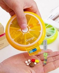 Rotating Fruit Pill Box Travel Medicine Tablet Organizer Online In Pakistan
