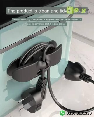 Self-Adhesive Cord Winder Organizer Silicone Power Cord Cable Wire Holder Online At Best Price In Pakistan