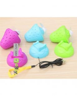 Strawberry Design Portable & Rechargeable Fan in Pakistan 3