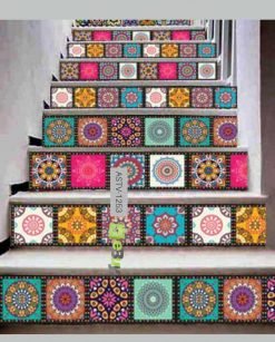 Tile Stickers Mandala Art Design Self Adhesive at best price in Pakistan