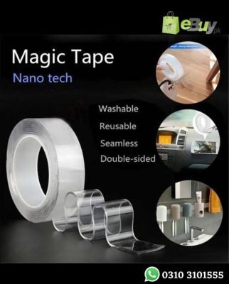Transparent Strong Double Sided Self Adhesive Magic Nano Tape Online At Best Price In Pakistan
