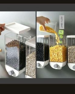 Wall-Mounted Cereal Dispenser Grain Food Storage Organizer Online at Best Price In Pakistan