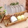 Wooden Bamboo Dish rack Foldable Dish Drainer Price in Pakistan