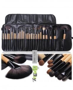 Wooden Makeup brushes with soft bristles set online in Pakistan