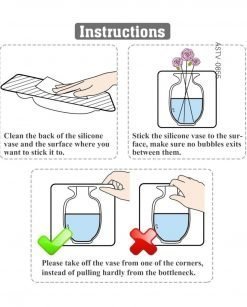 Buy Silicone Flower Vase Self-Adhesive at Best Price In Pakistan